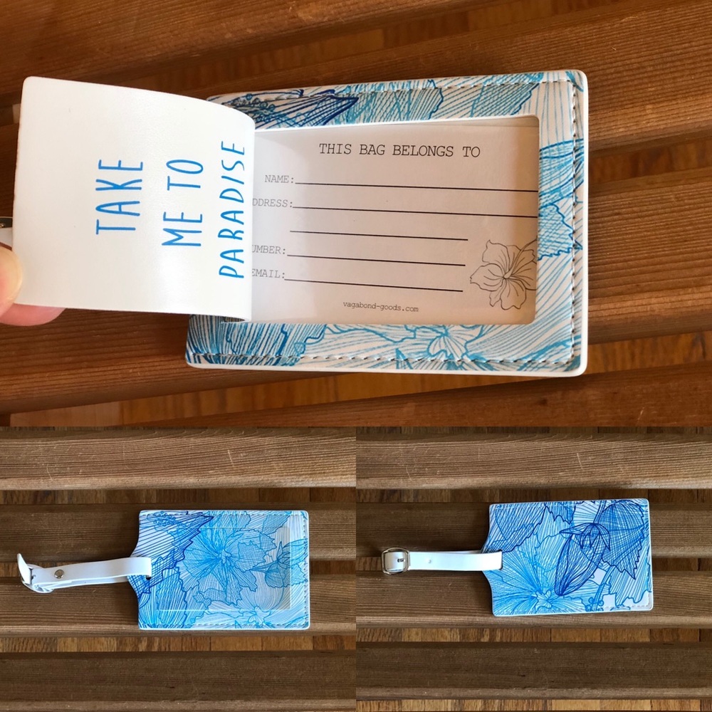 NWT Vagabond Goods Paradise Luggage Tag